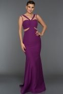 Long Purple Evening Dress ABU160
