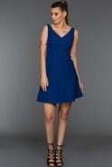 Short Sax Blue Evening Dress C8062