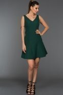 Short Emerald Green Evening Dress C8062