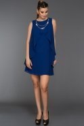 Short Sax Blue Evening Dress DS104