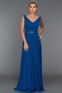 Long Sax Blue Evening Dress ABU004
