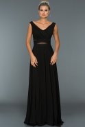 Long Black Evening Dress ABU004