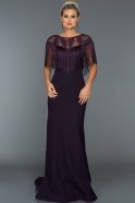 Long Dark Purple Evening Dress AN2467
