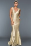 Long Gold Evening Dress ABU270