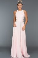 Long Pink Evening Dress F7225