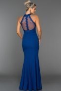 Long Sax Blue Evening Dress T2828