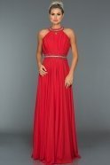 Long Red Evening Dress ABU285