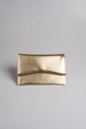 Gold Leather Evening Handbags V441