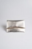 Silver Leather Evening Handbags V441