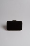 Black Nubuck Evening Handbags V270