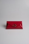 Red Patent Leather Portfolio Bag V452
