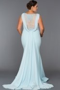 Long Blue Plus Size Dress GG6881