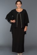 Long Black Oversized Evening Dress NB5072