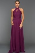 Long Purple Evening Dress ABU018
