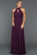 Long Violet Evening Dress ABU018