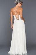 Long White Evening Dress ABU070