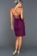 Short Violet Evening Dress C8103