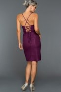Short Violet Evening Dress ABK021