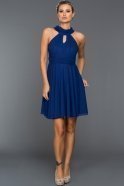 Short Sax Blue Evening Dress ABK224