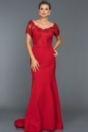 Long Red Evening Dress ABU037