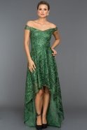 Long Emerald Green Evening Dress C7316