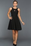 Short Black Evening Dress DS376