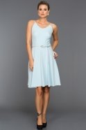 Short Blue Evening Dress DS379