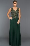 Long Emerald Green Evening Dress ABU352