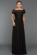 Long Black Evening Dress ABU040