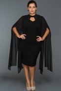 Short Black Plus Size Dress ABK013