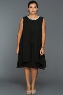 Short Black Plus Size Dress AB98686