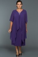 Short Purple Oversized Evening Dress NB5336