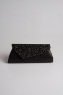 Black Swarovski Portfolio Bags V421