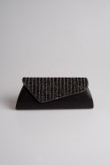 Black Striped Stone Portfolio Bags V421