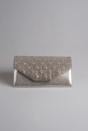 Silver Round Stone Evening Handbags V430