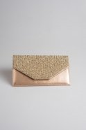 Gold Striped Stone Evening Handbags V430