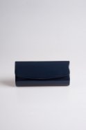 Navy Blue Patent Leather Portfolio Bags V477