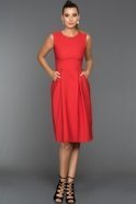 Short Red Evening Dress D9215