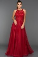 Long Red Evening Dress S4509