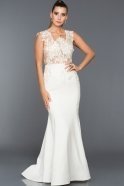 Long White Evening Dress ALY7414