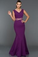 Long Purple Evening Dress ABU105