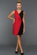 Short Red Evening Dress ABK058