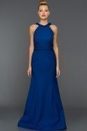 Long Sax Blue Evening Dress ABU332