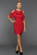 Short Red Evening Dress DS383