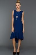 Short Sax Blue Evening Dress DS399