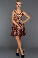 Short Burgundy Evening Dress ES3619
