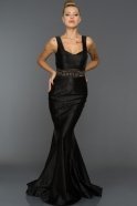 Long Black Evening Dress ABU479