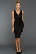 Short Black Evening Dress F7295