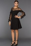 Short Black Evening Dress AR36989