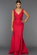 Long Red Evening Dress C7349